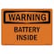Signmission Safety Sign, OSHA WARNING, 7" Height, Battery Inside, Landscape OS-WS-D-710-L-12473 - alternate 1